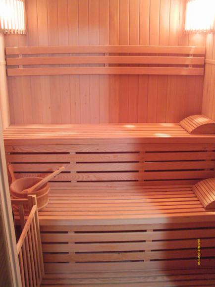 Le sauna, intérieur
